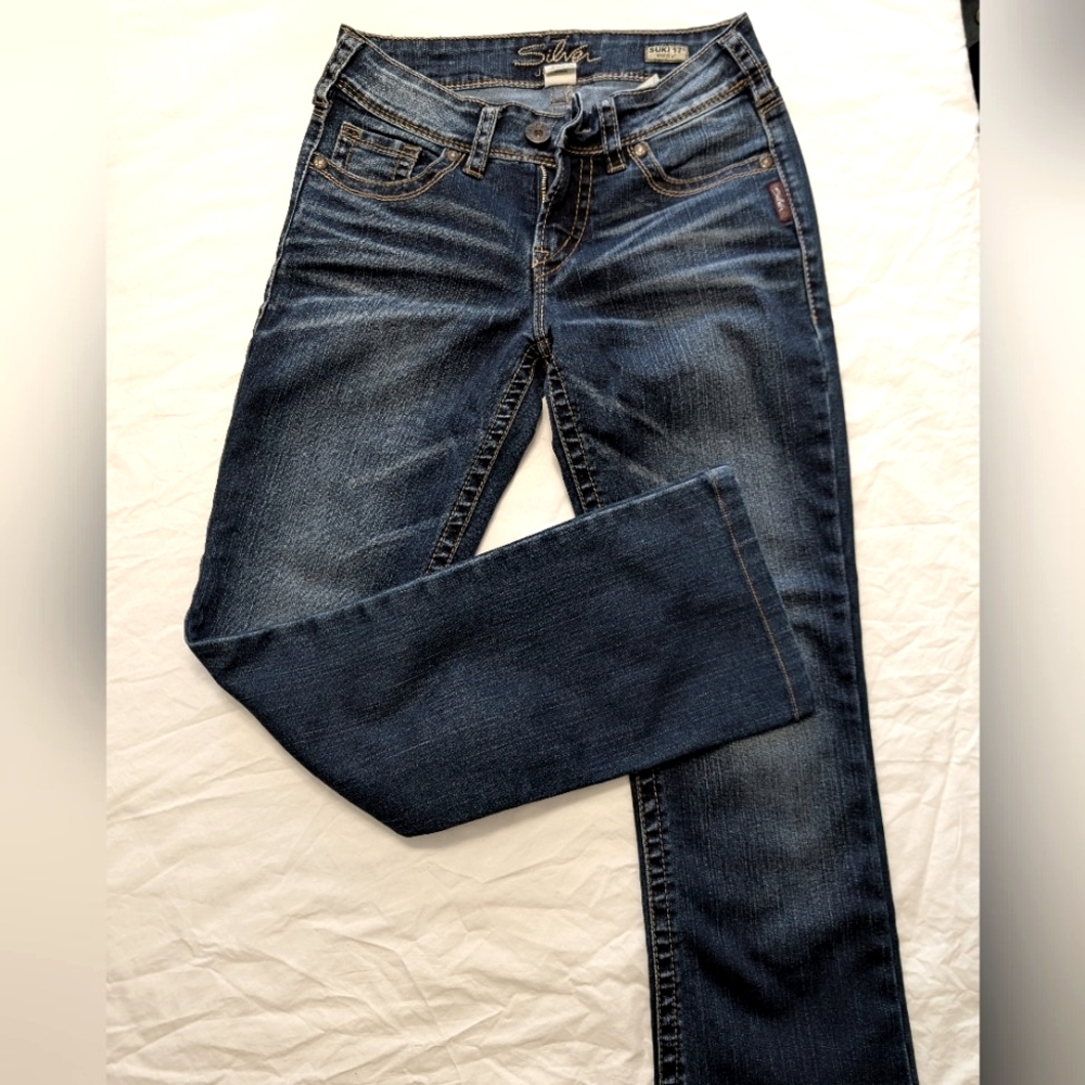 Women's Boot Cut Suki Silver Jeans